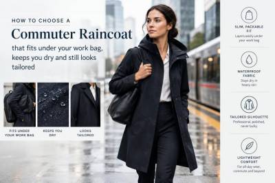 How to choose a commuter raincoat that fits under your work bag, keeps you dry and still looks tailored