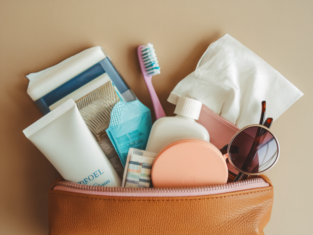 What to pack in a tiny beauty pouch for long-haul flights to land with calm skin and no baggage drama