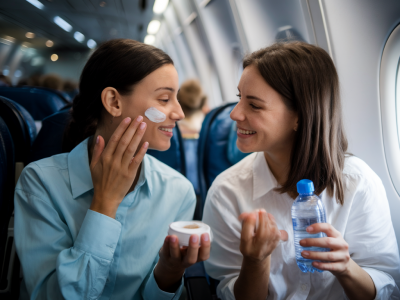 How to create a ten-minute pre-flight skincare and calm-down routine to arrive rested and ready