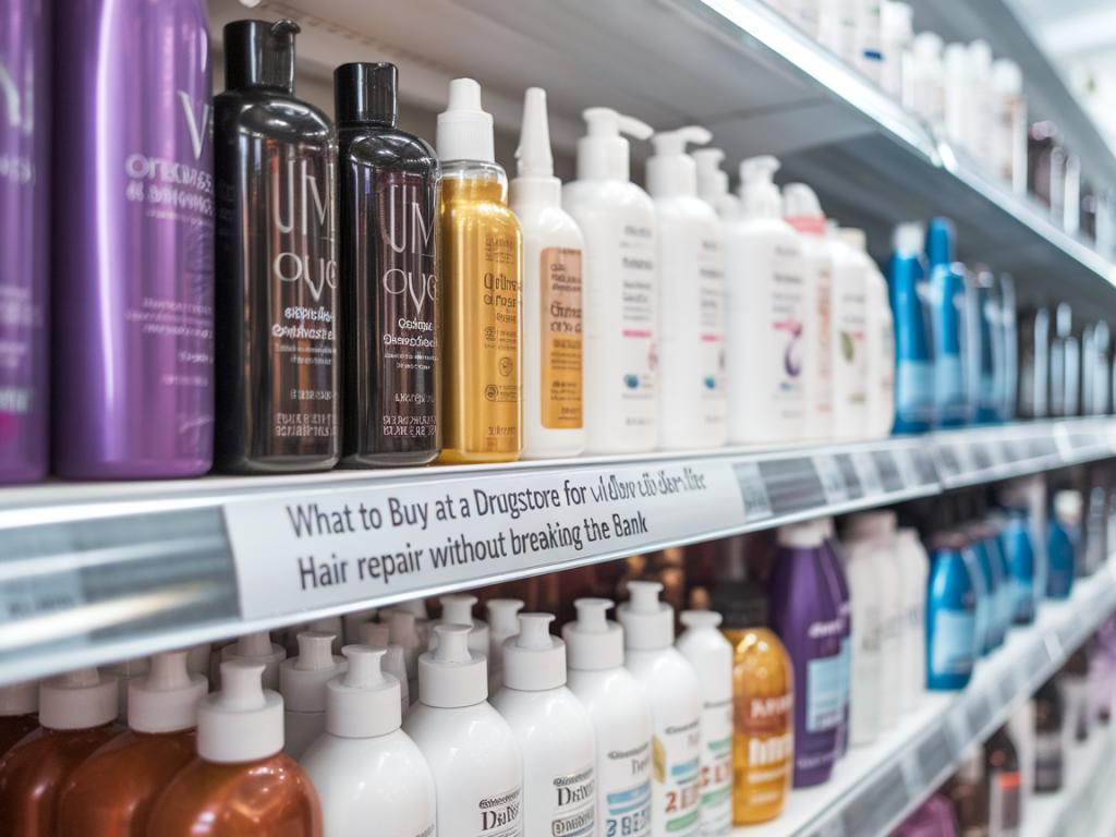 what to buy at a drugstore for salon-like hair repair without breaking the bank